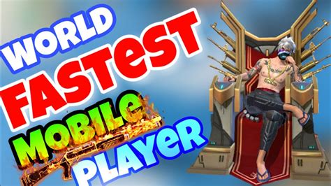 fastest free fire player in the world